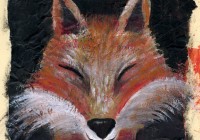 Fox painting - Volpe 2014