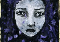 mauve Tears - original painting 2014